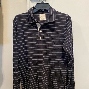 Billy Reid Long Sleeve Polo Size Medium
